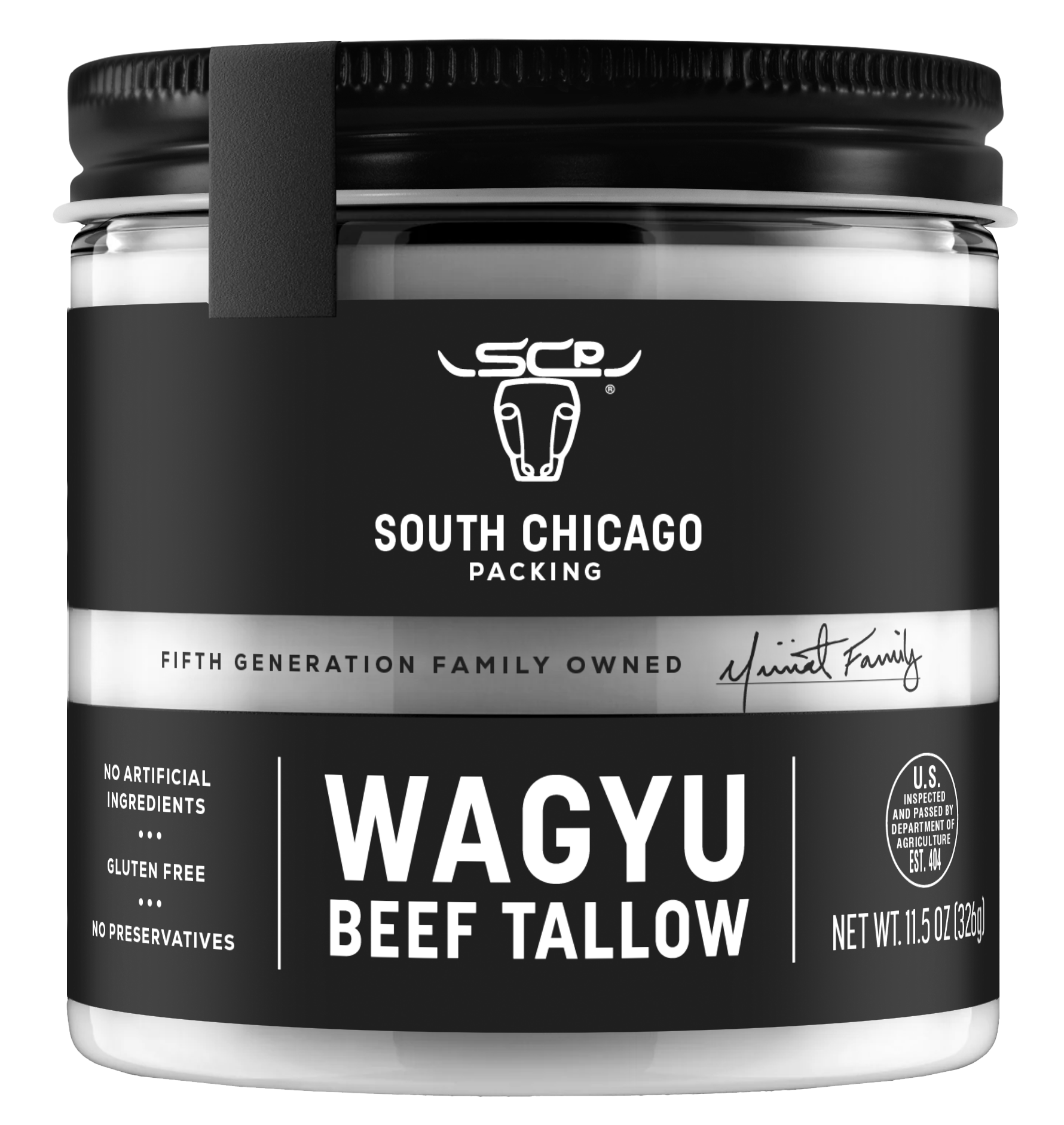 Wagyu Beef Tallow 11.5 Oz Glass Jar - Case (6 Units)